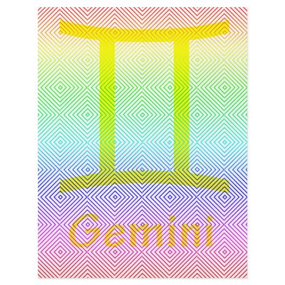 gemini yellow, spectral romb personalized flyer by ab_photodesigner