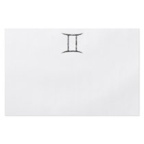 Gemini. Zodiac Astrology Sign. Black. Flyers