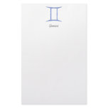 Gemini. Zodiac Astrology Sign. Custom Stationery