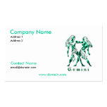 Gemini Zodiac Business Card business cards