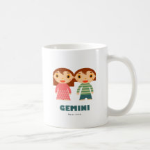 Gemini Zodiac for kids Mugs
