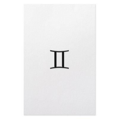 Gemini - Zodiac Sign Custom Stationery by oakley56fila