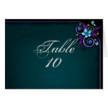 Gems Wedding Seating Card