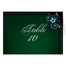Gems Wedding Seating Card