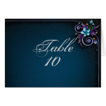 Gems Wedding Seating Card