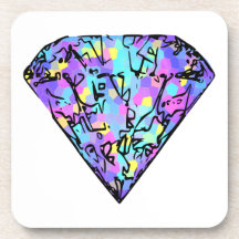 gemstone beverage coasters