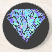 gemstone drink coasters