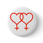 Gender Hearts Intertwined Buttons