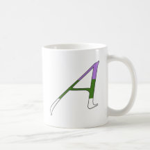 Gender Queer Pride "Scarlet" Letter A Mug