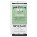 Gender Reveal Football Ticket Baby Shower Invitati Invitation