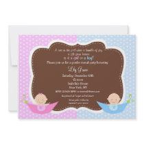 Gender Reveal Party Baby Shower Invitations