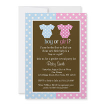 Gender Reveal Party Baby Shower Invitations