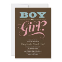 Gender Reveal Party Invitations