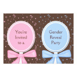 Gender Reveal Party Invitations - Baby Rattles