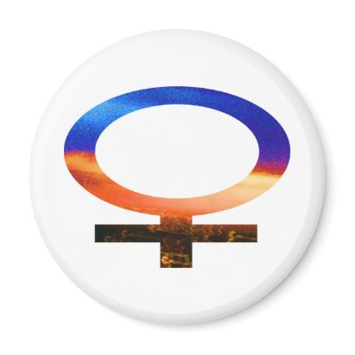 Gender signs - female refrigerator magnets by doonagiri