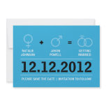 Gender Symbols Save the Date Announcement #2 invitations