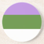 GENDERQUEER PRIDE BEVERAGE COASTER