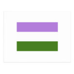 Genderqueer Pride Flag Postcard