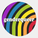 GENDERQUEER ROUND STICKERS