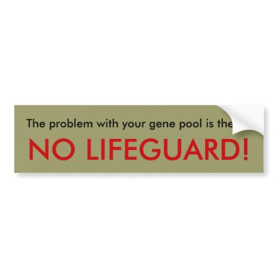 Gene pool bumper sticker by OutdoorWare