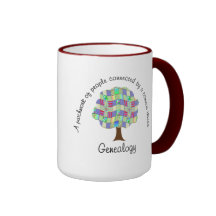 Généalogie de patchwork mug à café