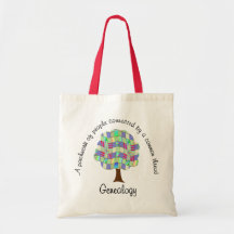 Généalogie de patchwork sacs de toile