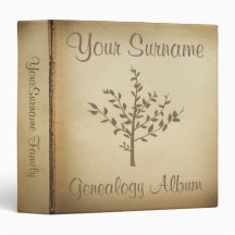 Genealogy binders