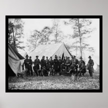 General Ambrose Burnside and Staff 1862 Poster