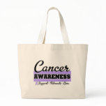 General Cancer Awareness Canvas Bag