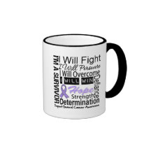 General Cancer Fight Persevere Overcome Win Coffee Mug