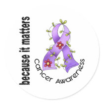 General Cancer Flower Ribbon 3
