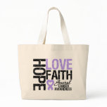 General Cancer Hope Love Faith Tote Bag