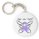 General Cancer Hope Love Faith Key Chain