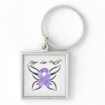 General Cancer Hope Love Faith Keychains