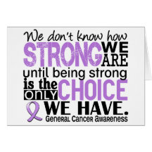 General Cancer How Strong We Are Card