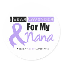 General Cancer I Wear Lavender For My Nana Sticker