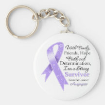 General Cancer Support Strong Survivor Key Chain