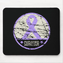 General Cancer Survivor Mens Vintage Mouse Pads