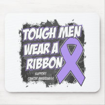 General Cancer Tough Men Wear A Ribbon Mousepad
