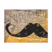 General Death - Handlebar Moustache Postcard