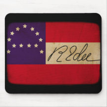 General Lee Headquarters Flag with Signature Mouse Pads