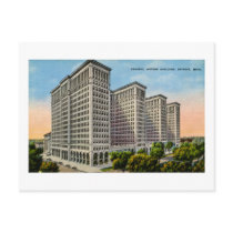 General Motors Building, Detroit, Michigan Postcard