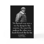 General Patton and quote Greeting Cards