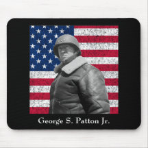General Patton and the American Flag Mouse Pad