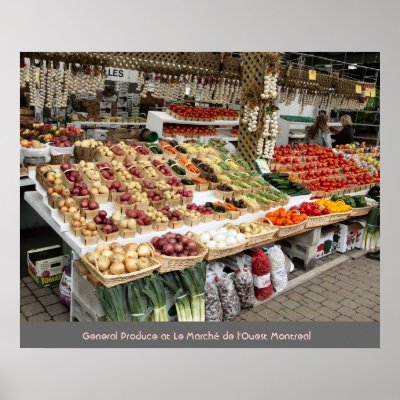 General Produce at Le Marché de l'Ouest Montreal Posters by joelor