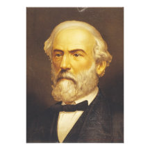 General Robert E. Lee by Strobridge & Co. Lith Custom Invitation