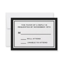 General RSVP Cards (Black / White)