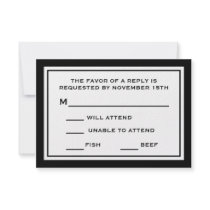 General RSVP Cards (Black / White)