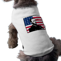 General Sherman and The American Flag Doggie Tee Shirt