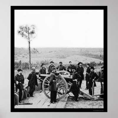 General Sherman Leaning on a Gun in Atlanta 1864 by lc_civilwar